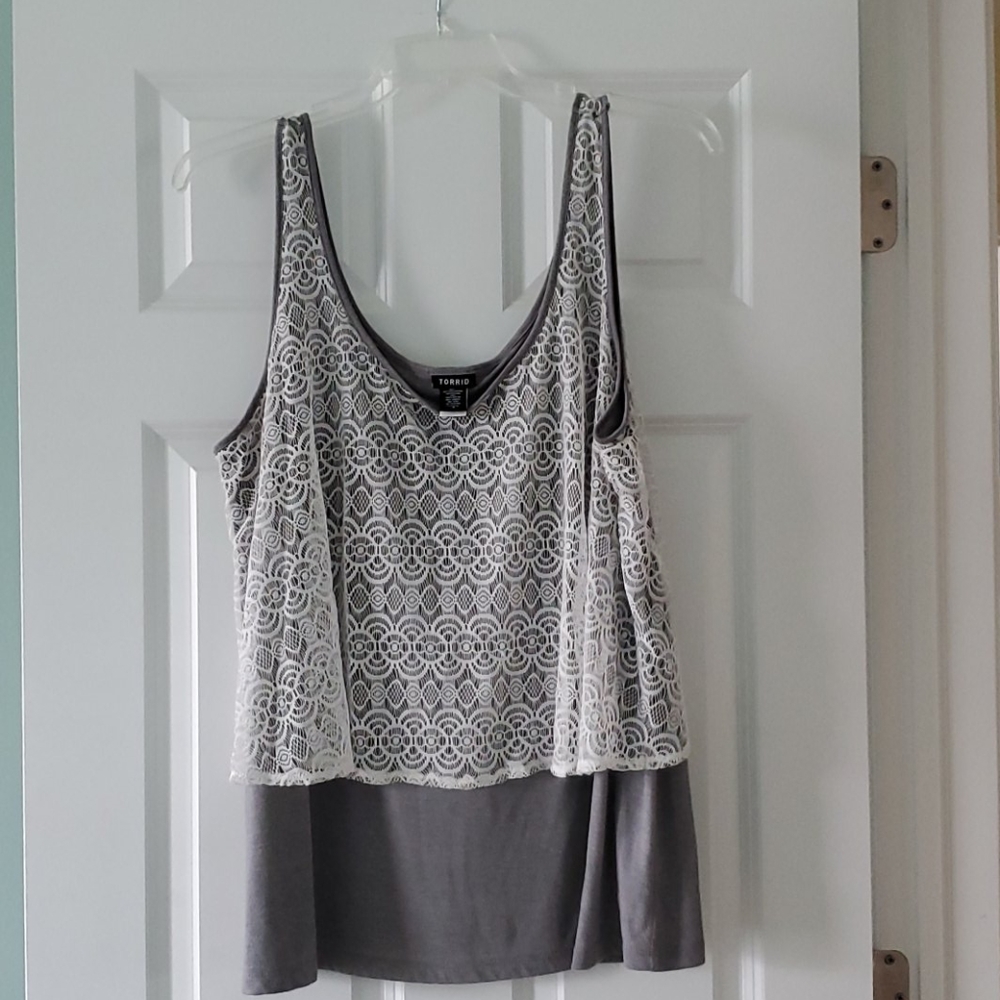 Lace tank top